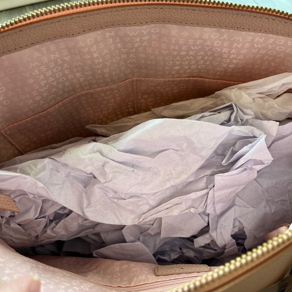 Kate Spade Larchmont Avenue Penny Pink Pebble Leather Tote Bag Purse NWT ♠️ - Picture 9 of 12